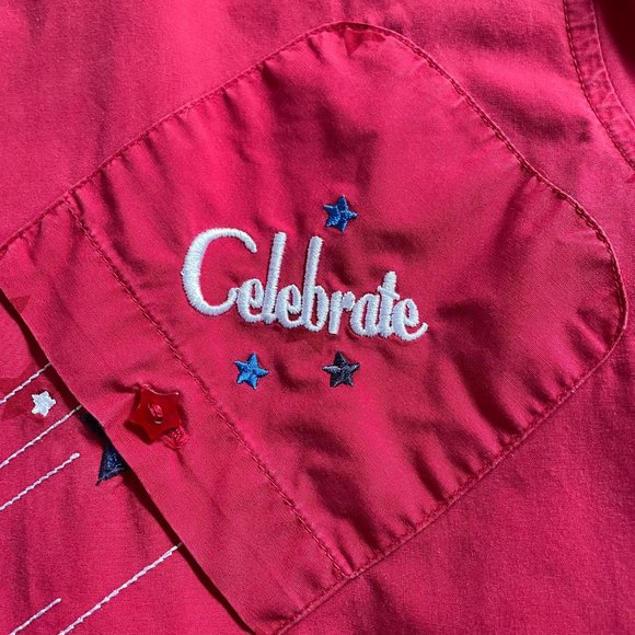 Disney Celebrate Tigger Shirt Button Down Blouse Plus Size 18W Red - Picture 10 of 10